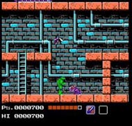 une photo d'Ã©cran de Teenage Mutant Hero Turtles sur Nintendo Nes